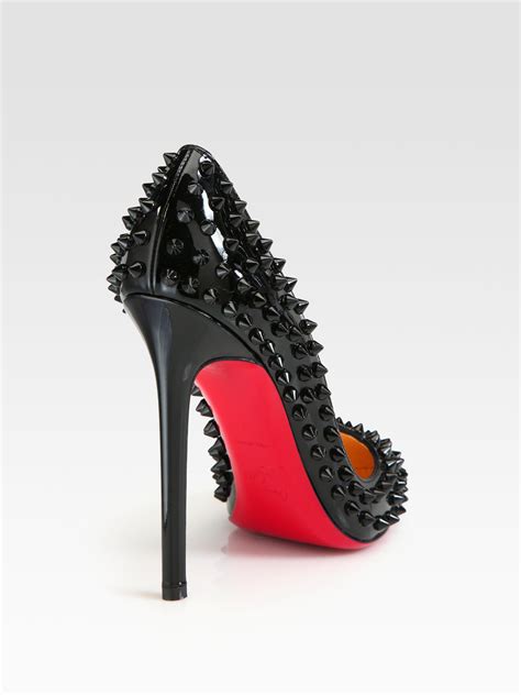 christian louboutin black spikes.